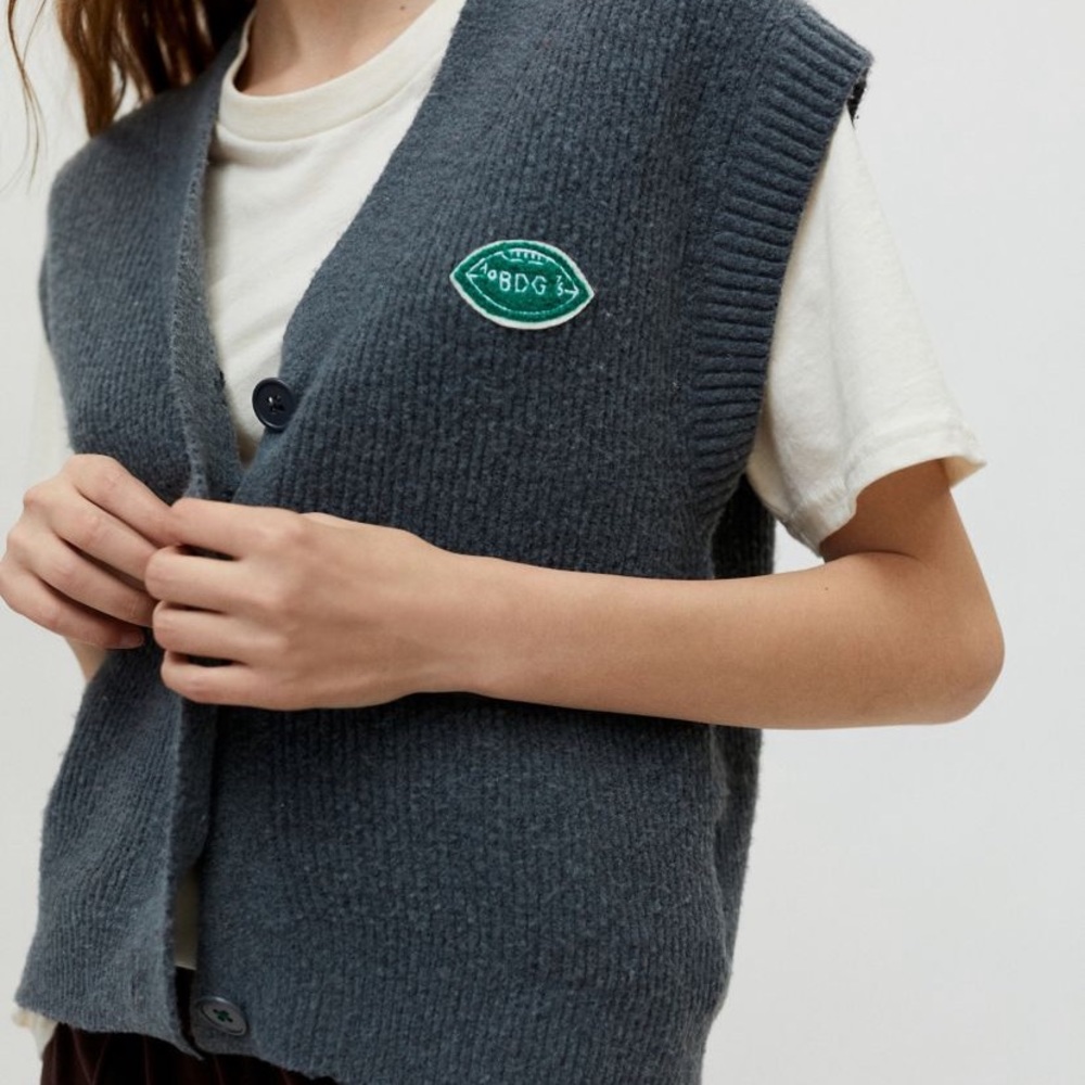 BDG Rowen Button front sweater vest